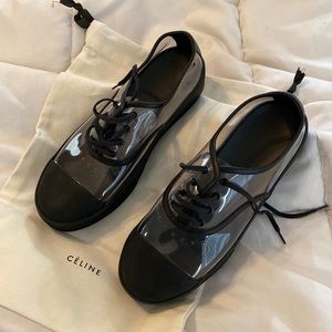 Celine phoebe philo pvc clear transparent sneakers platform